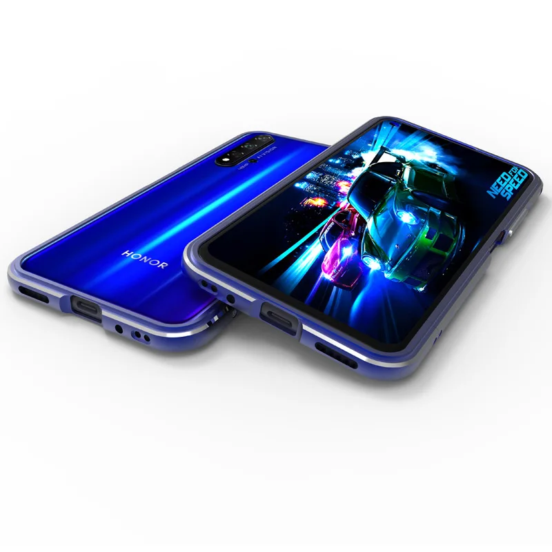 Чехол для huawei Honor 20, глянцевый алюминиевый бампер для телефона, чехол для huawei Honor 20, металлический каркас, защитный чехол s