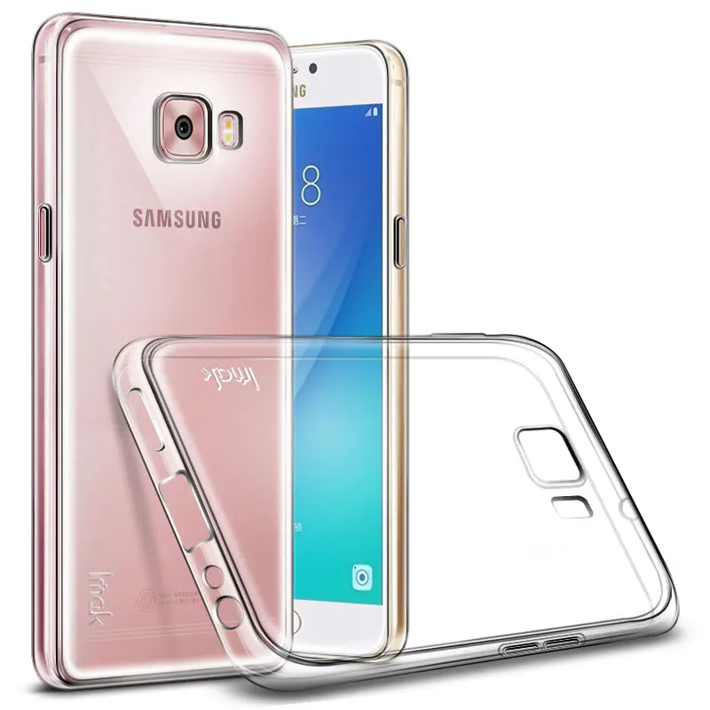 IMAK Stealth Clear TPU Case + Screen Protector Film for Samsung Galaxy C5 Pro C5010 |
