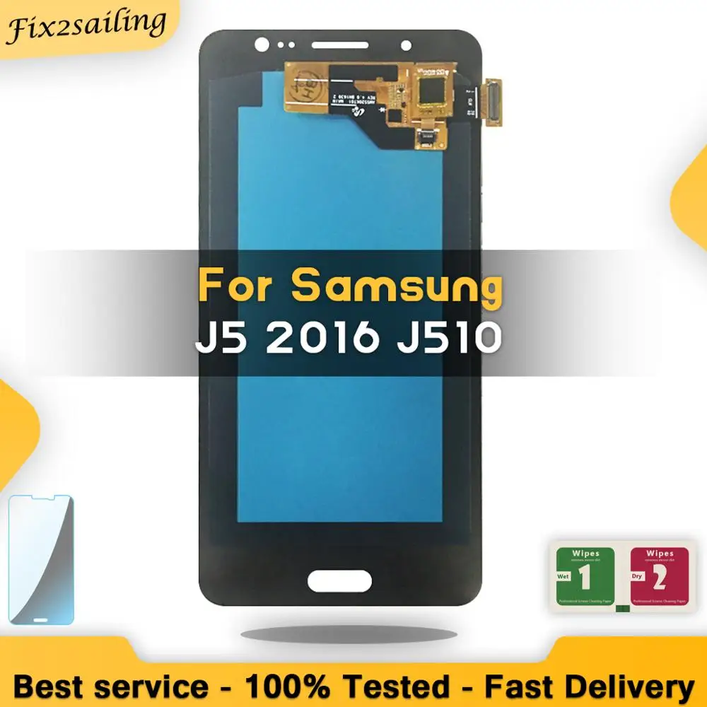Копия Oled / AMOLED ЖК-дисплей для Samsung Galaxy J5 2016 J510 J510F J510FN J510M дисплей сенсорный экран