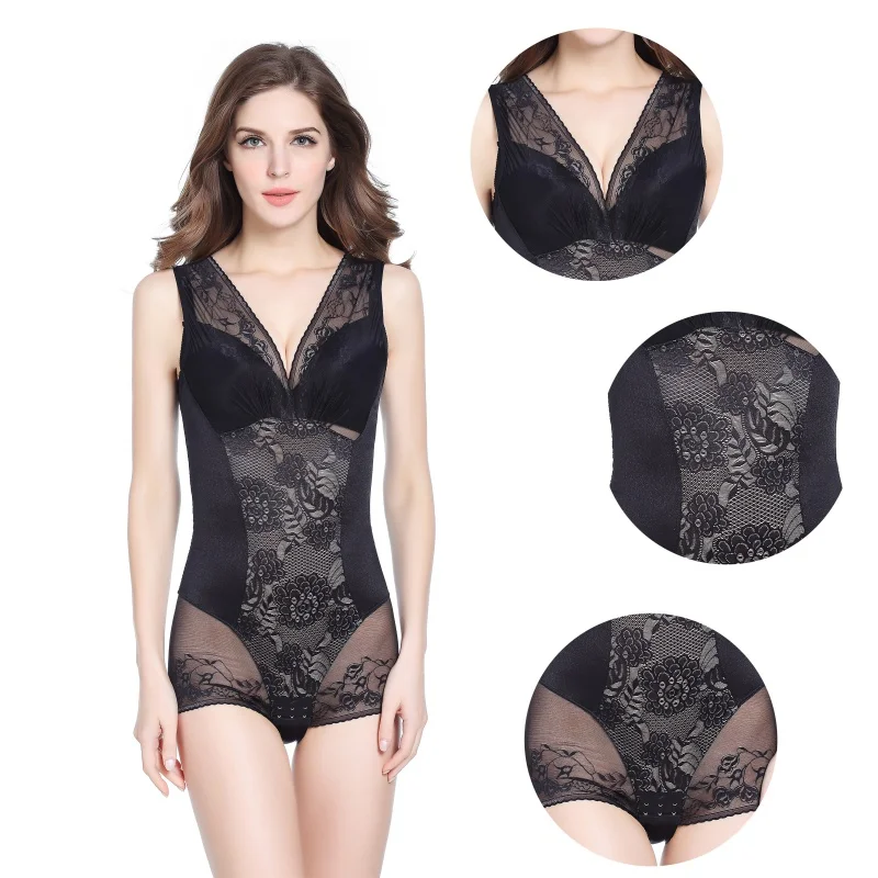 Сексуальное нижнее белье кружевной корректирующий комбинезон женское