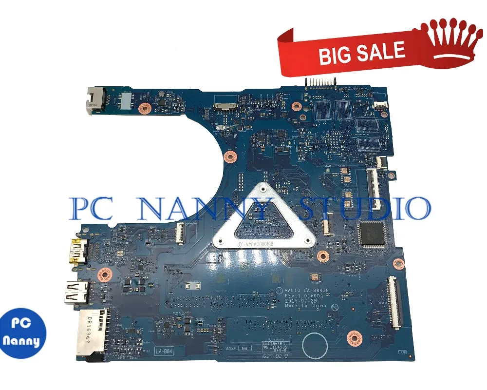 ПК Няня для Dell Inspiron 5558 материнская плата 0F0FC6 F0FC6 LA B843P i3 5005U DDR3L