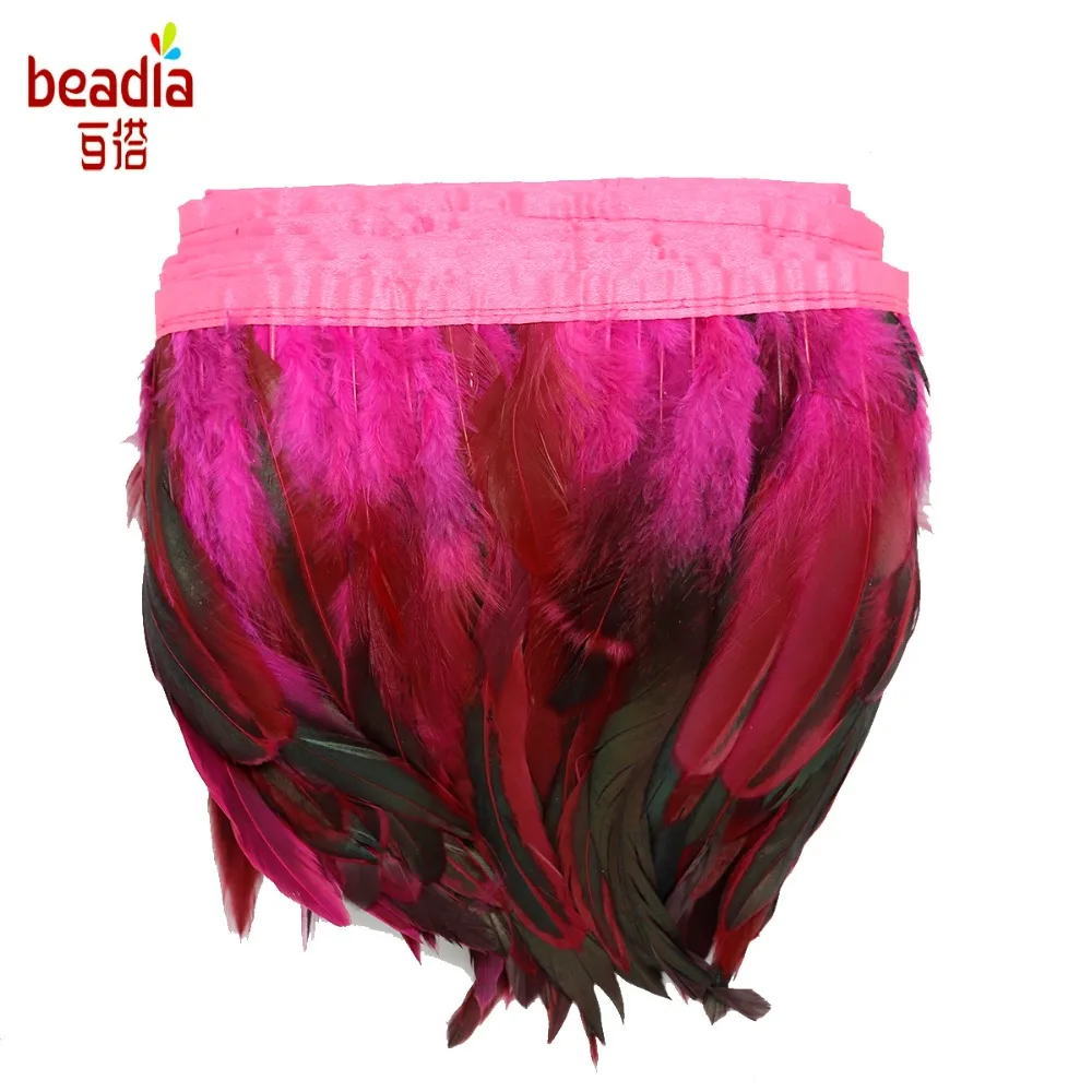 10-15cm(4-6&quot) Mix Color Natural Rooster feathers 1M/10M Packgae For Christmas wedding decoration Pheasant Chicken feather | Дом и сад