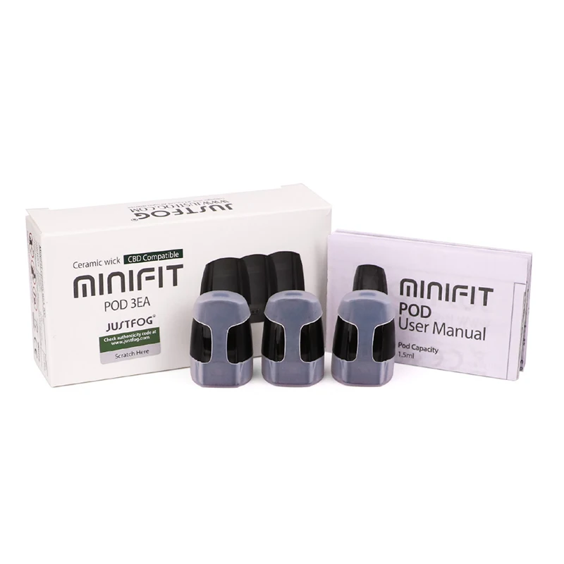Original JUSTFOG Minifit Pod ceramic pod 3pcs each pack 1.5ml Capacity fit for minifit Kit vape Electronic cigarette | Электроника