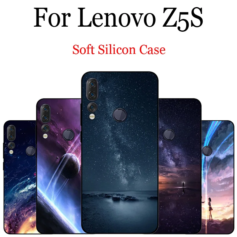 Чехол для lenovo Z5S Звездный Мягкий Силиконовый ТПУ чехол для lenovo Z 5S Забавный мультяшный чехол для телефона lenovo Z5S чехол s противоударный