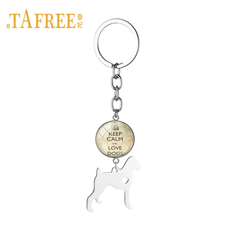 TAFREE изысканный брелок для собак из нержавеющей стали немецкая короткошерстная