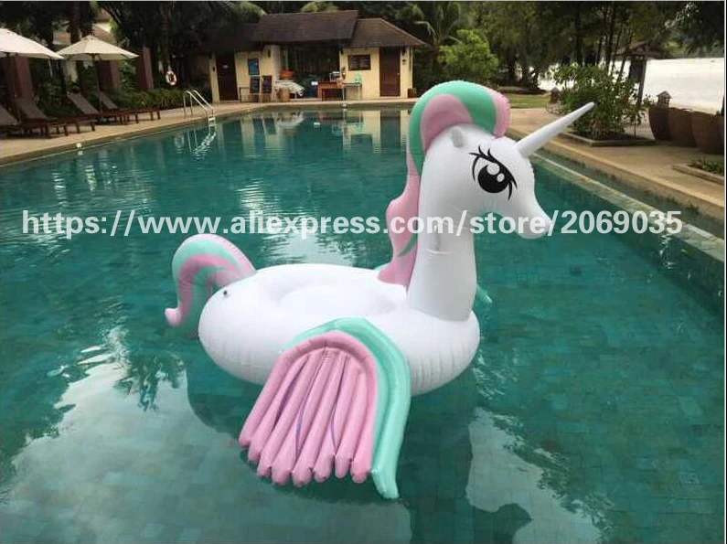 250 см гигантский радужный единорог надувной бассейн плавающий для взрослых детей