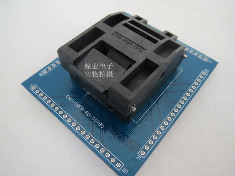 QFP80 TQFP80 IC51 0804 808 14 0 5 мм pinch 14X14MM burn в гнездо золотое покрытие IC Тесты ing сиденье
