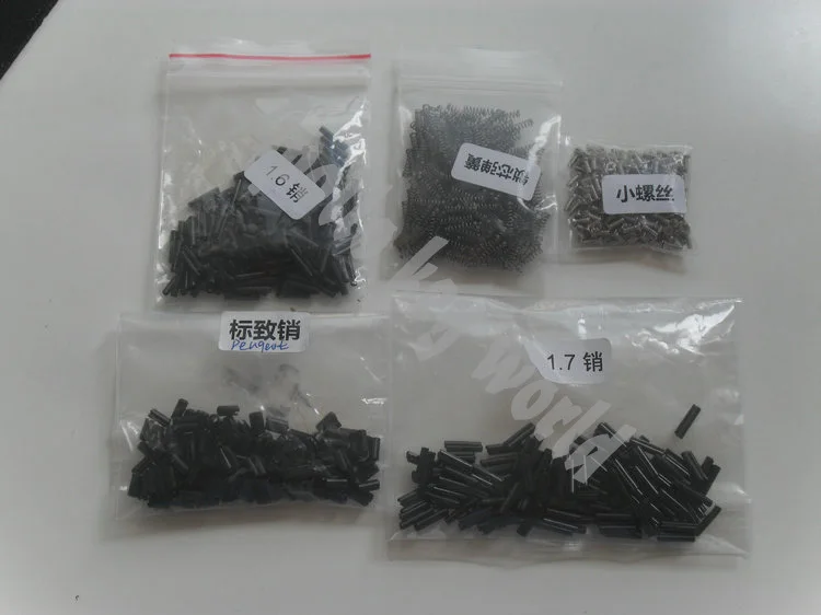 

Repair Accessories For Flip Remote Key Gadgets Small Parts Spring+Pin+Screw Total 200PCS +Free Shipping