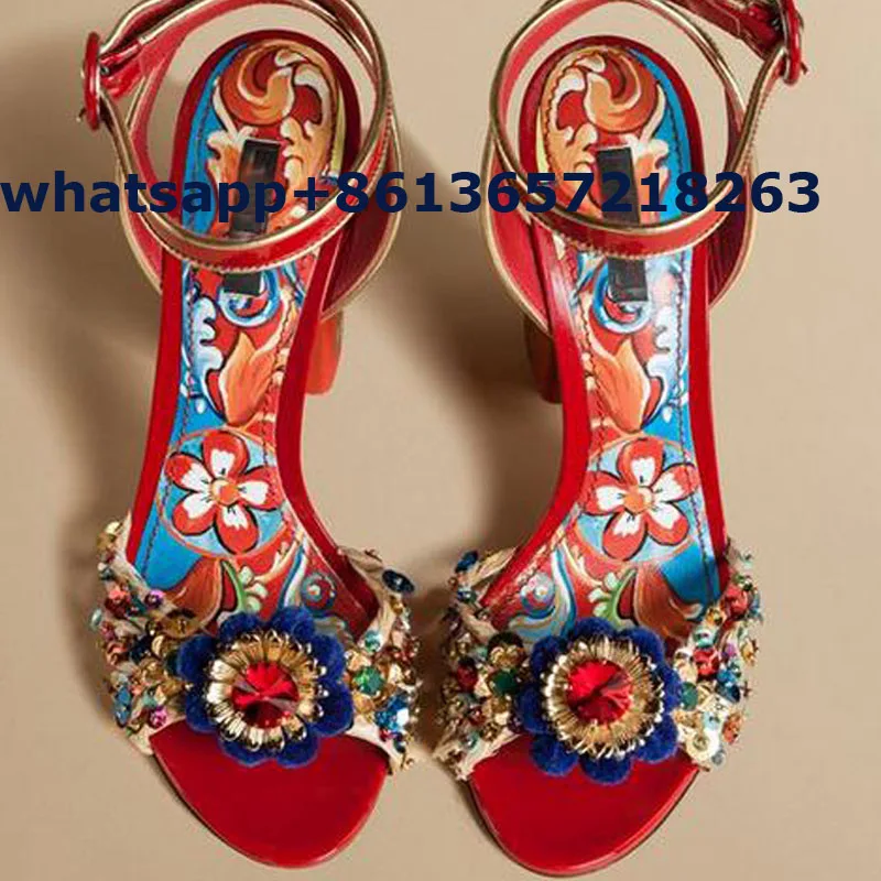 Чешский Сандалии кожаные Женщин 2017 Открытым Носком Летняя обувь Коренастый