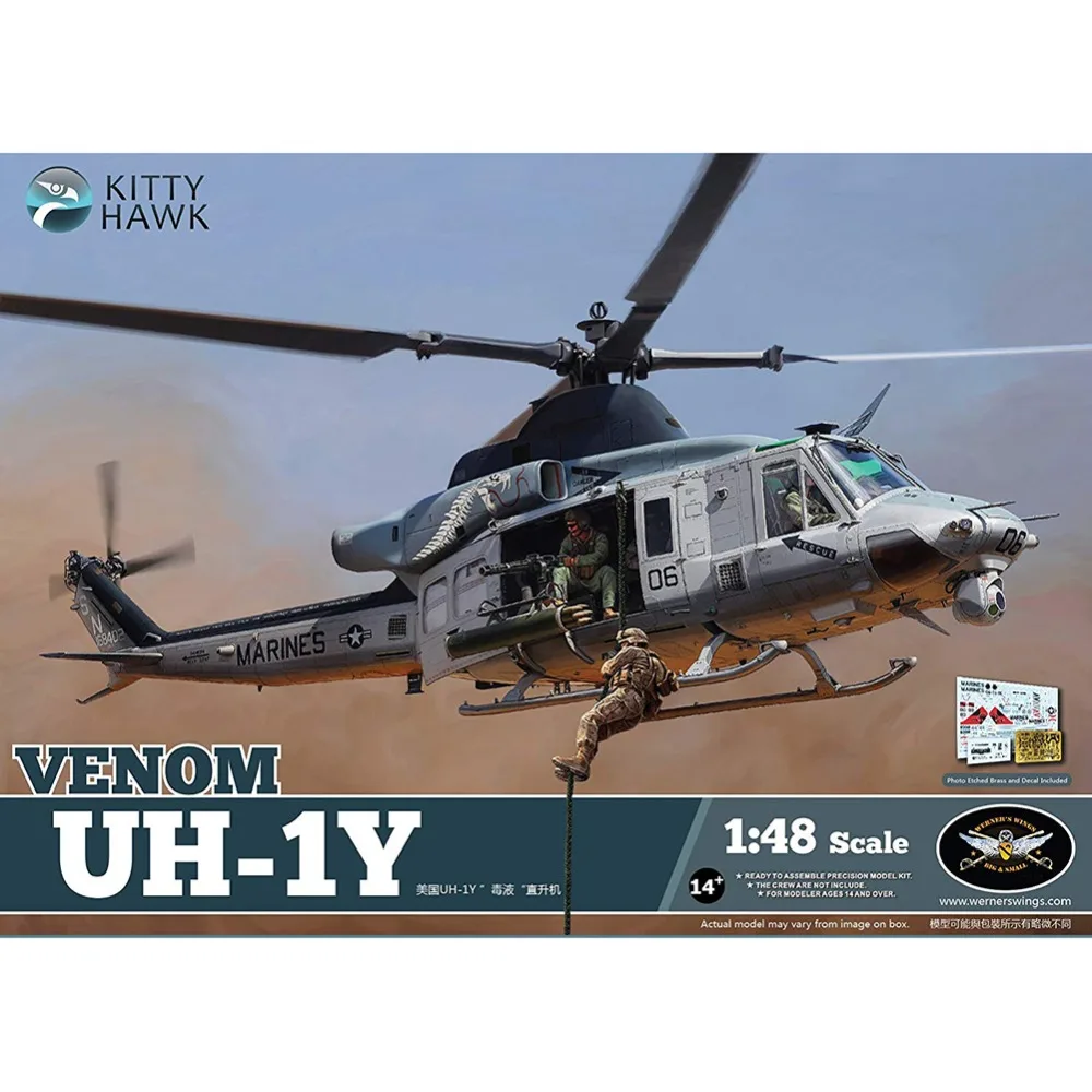 Модель Hello Hawk KH80124 WENOM для UH 1Y 1/48|Наборы сборки моделей| |
