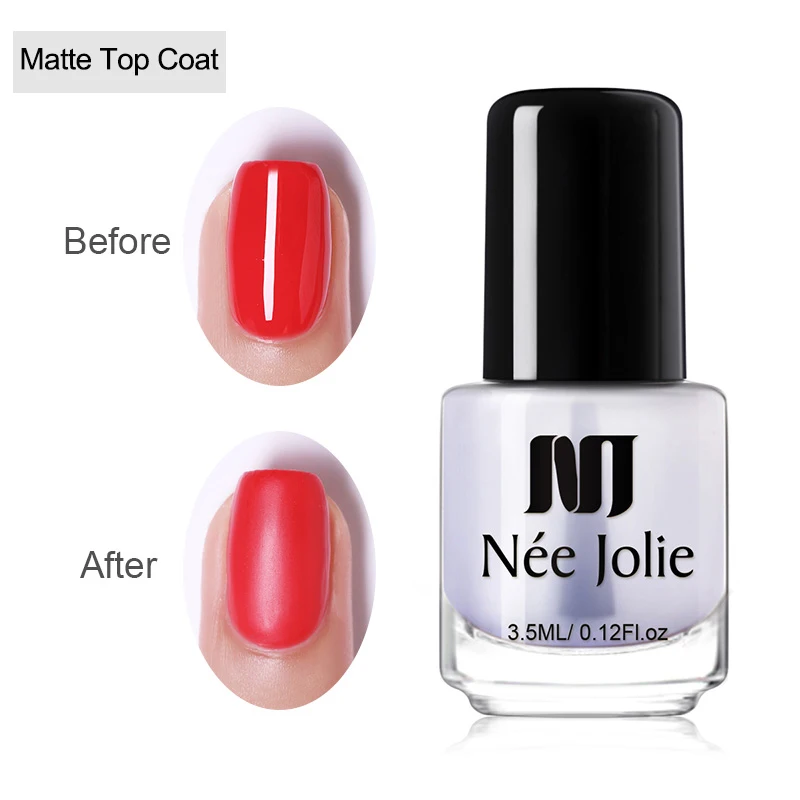 matter top coat Матовый лак для ногтей NEE JOLIE, 12 цветов, 3,5 мл, Фиолетовый матовый лак для ногтей, Быстросохнущий летний лак для ногтей - Цвет: matter top coat