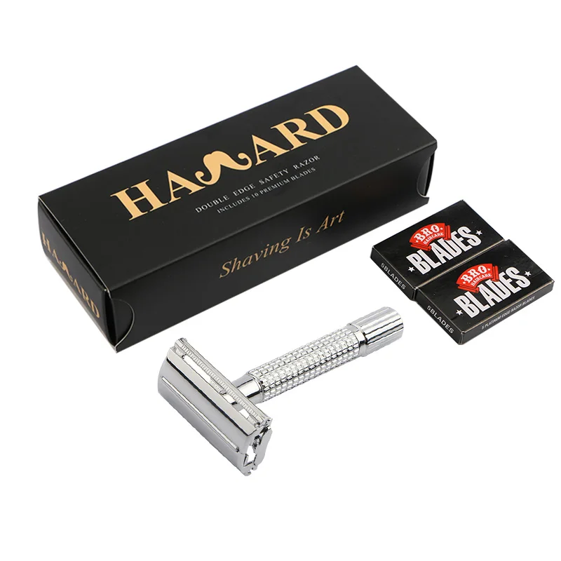 Безопасная бритва havard для мужчин Классическая Ручная с двумя краями бабочка из