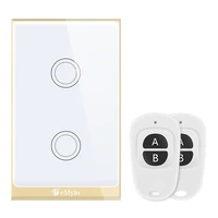 emylo wifi touch light switch smart switch ac 220v 2ch 433mhz wireless remote control switch timer for smart life google home