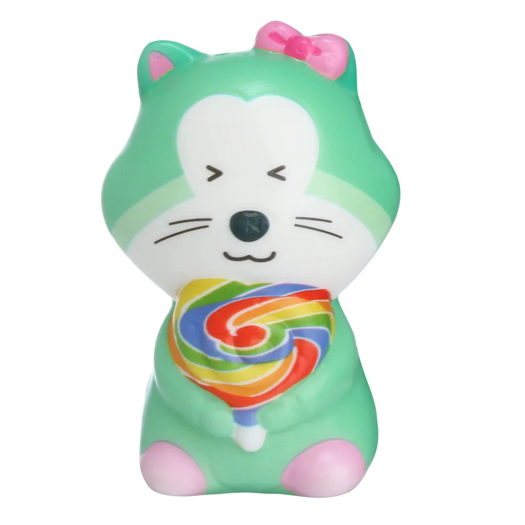 Мягкая игрушка Kawaii милая для кошек медленно восстанавливающая форму