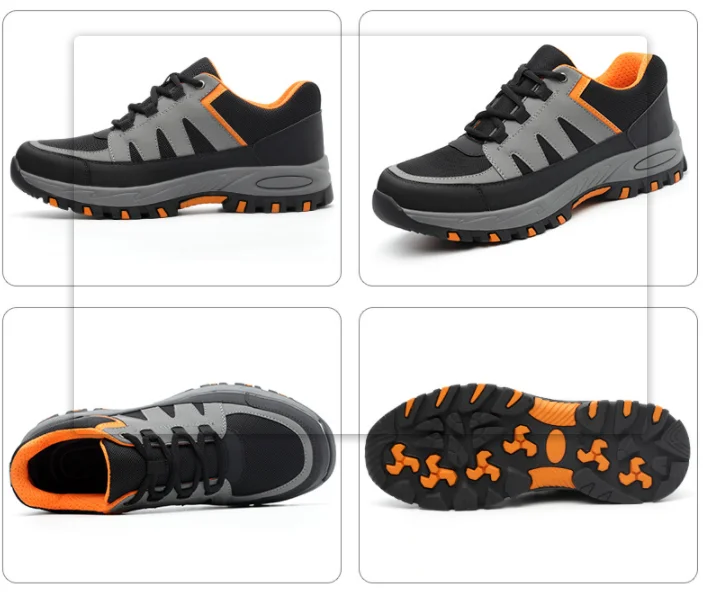 Mens Steel Toe Work Shoes for Men Lightweight Breathable Safety Anti-smashing Anti-puncture Non-slip Protective | Обувь