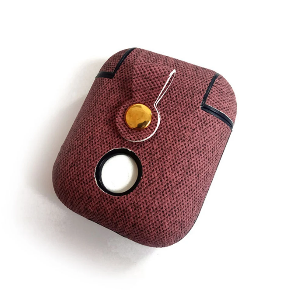 Кожаный чехол для наушников из искусственной кожи с Bluetooth Airpods тонкий