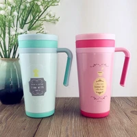 500ml cartoon stainless steel flask vacuum thermoses bottle coffe thermos tea mug with strainer thermos office thermo cup