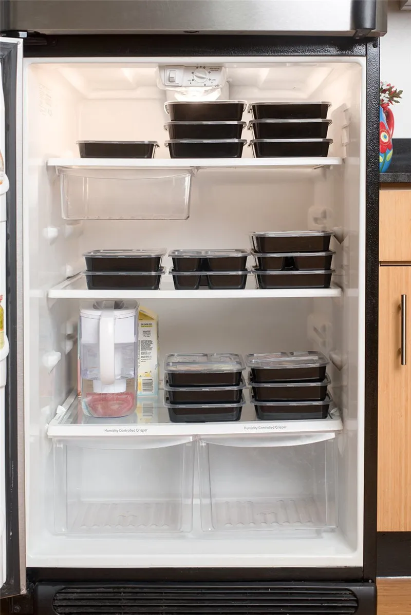 3 отсека Еда контейнеры для хранения с Крышки Bento Box Коробки обедов Пикник коробка