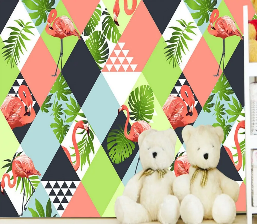 Бесплатная доставка Пользовательские 3d обои скандинавские мозаичные