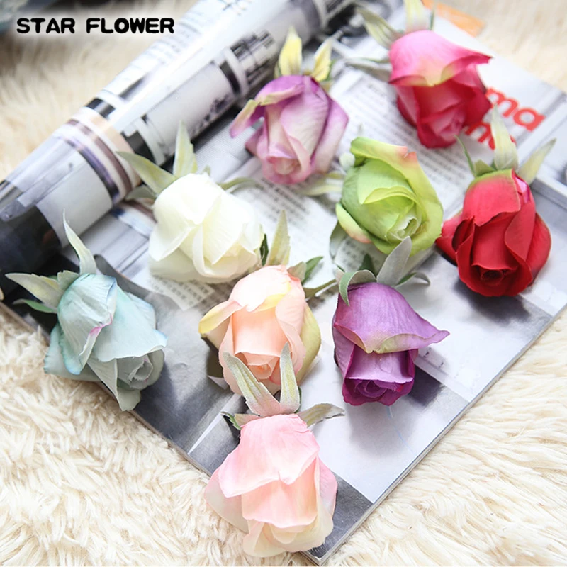 DIY искусственный цветок розы головок шелк декоративный отель фон Настенный декор