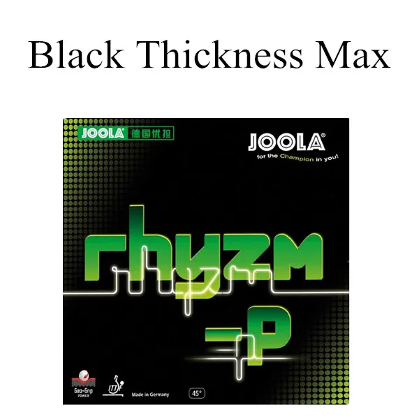 Joola RHYZM-P(спина и контроль, для 40+) Rhyzm-p Настольный теннис резиновая губка для пинг-понга Tenis De Mesa - Цвет: Black Thickness Max