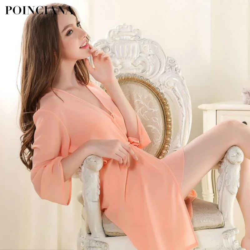 Женская ночная рубашка с длинным рукавом для дома|long sleeve robe|robe clothingsleeping gowns for women |