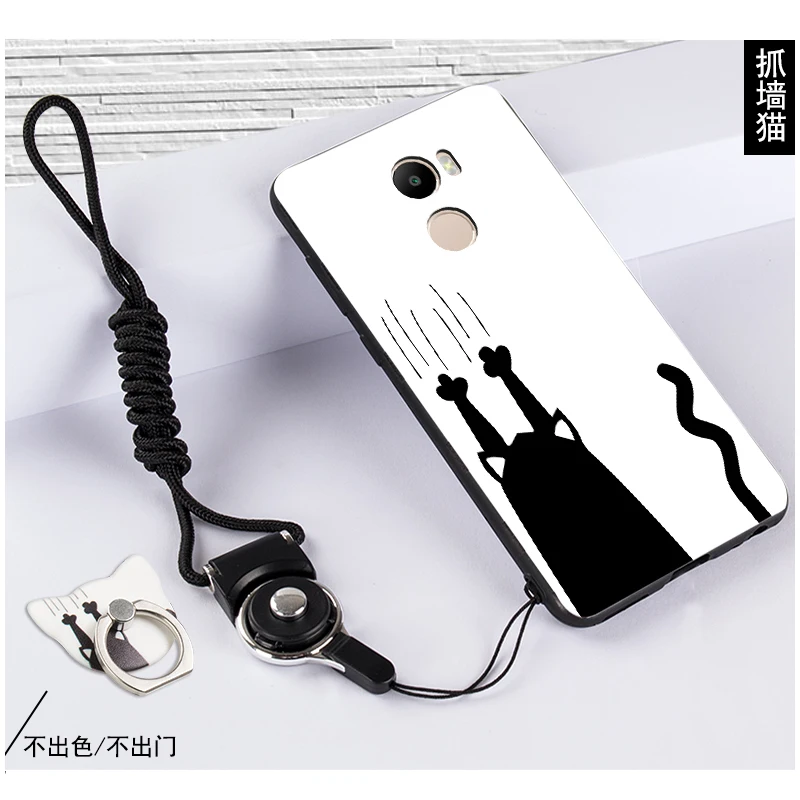 SHELI For Xiaomi Redmi 4 Mermaids Funny Cat Stripes Christmas Deer Silicone Phone Case |