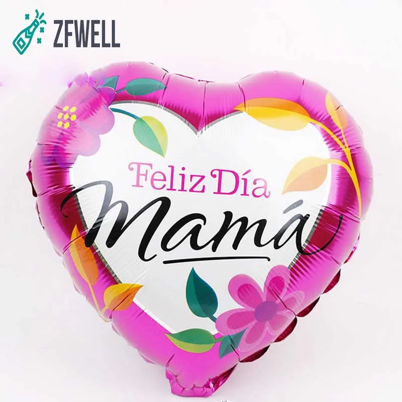 ZFWELL 2pz/ЛОТ 18 дюймовый испанский День матери партии аранжированные Алюминиевые