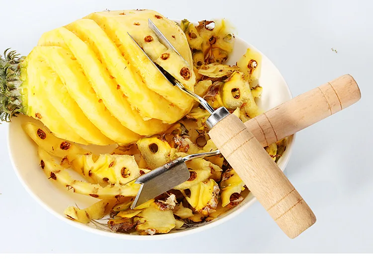 1 шт. Нержавеющая сталь ананас Овощечистка Slicers специальные тростниковые
