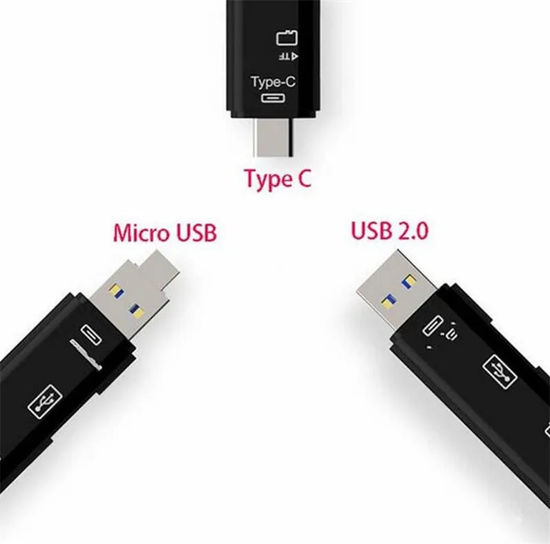 

100 . Micro USB Type C USB TF OTG