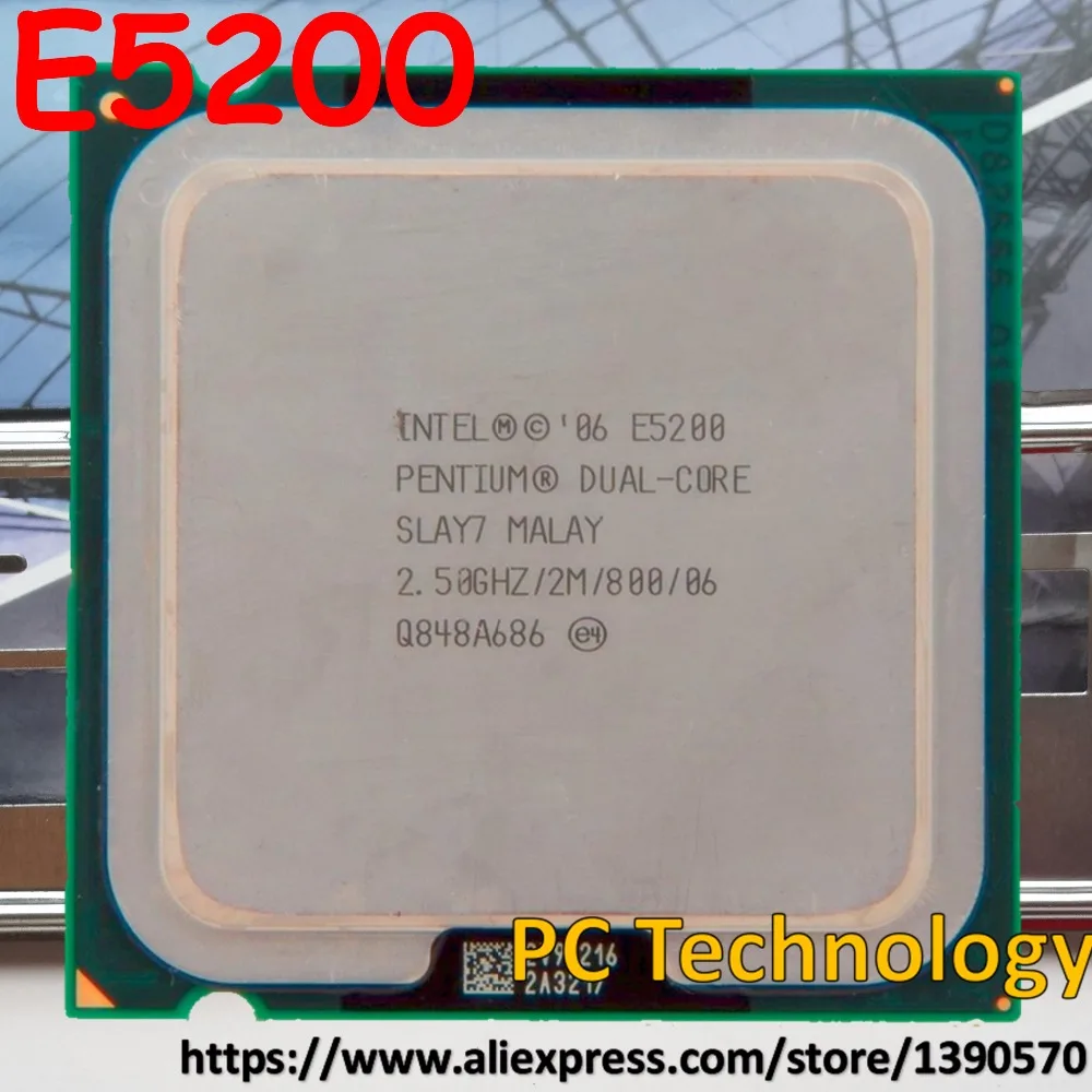Оригинальный двухъядерный процессор Intel Pentium E5200, 2,5 ГГц, 2 м, 800 МГц, разъем 775, Бесплатная доставка (отправка в течение 1 дня) Оригинальный двухъядерный процессор Intel Pentium E5200, 2,5 ГГц, 2 м, 800 МГц, разъем 775, Бесплатная доставка (отправка в течение 1 дня)