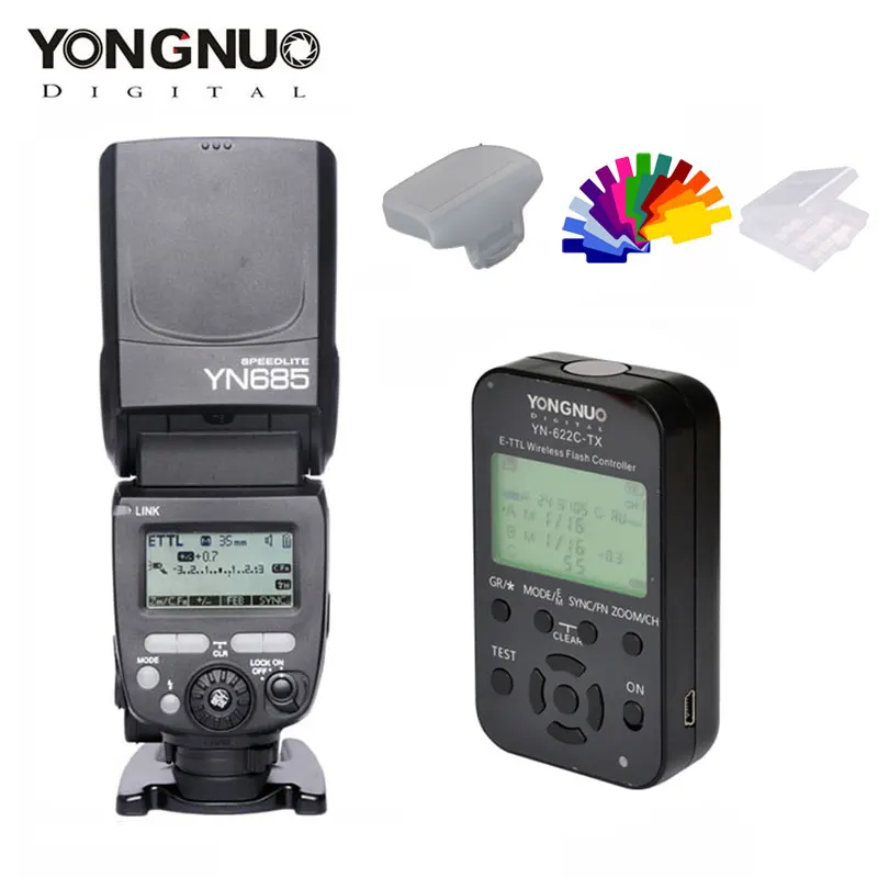 YONGNUO YN685 YN 685N беспроводной HSS TTL вспышка Speedlite для Canon + YN622C TX комплект|speedlite for canon|flash