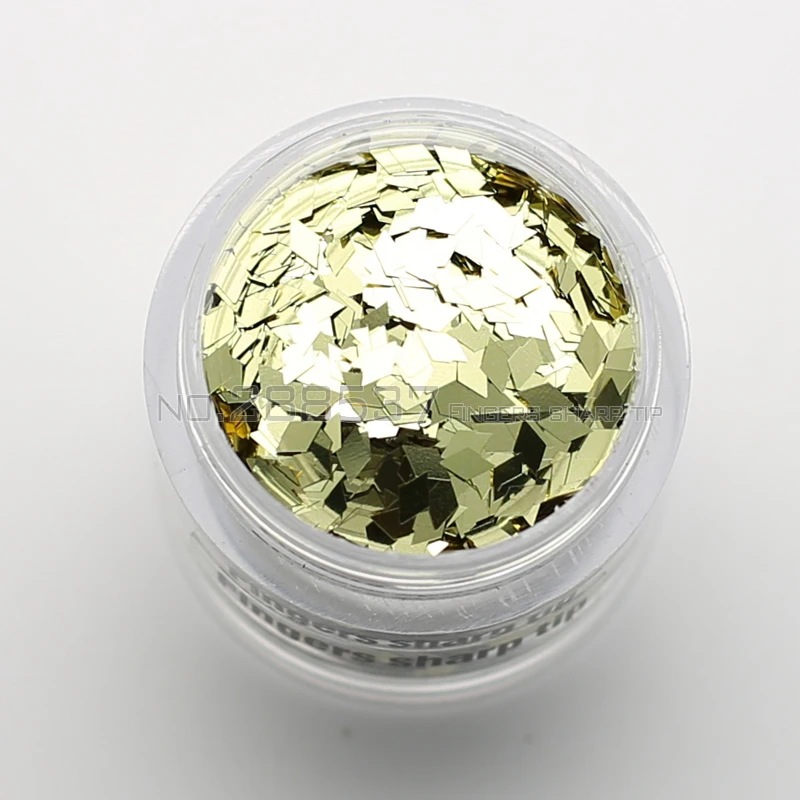 2017 алмазные накладные ногти декоративные блестки DIY желто зеленые блестящие