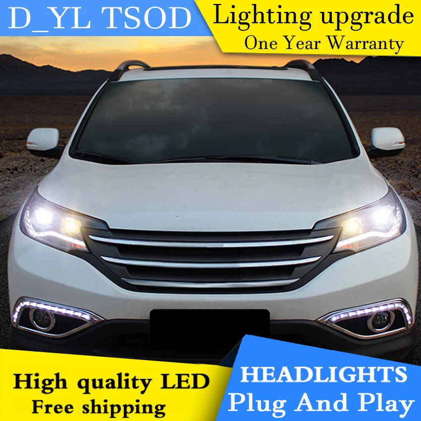 Стайлинга автомобилей головной светильник s для Honda C-RV 2012-2015 светодиодный CRV