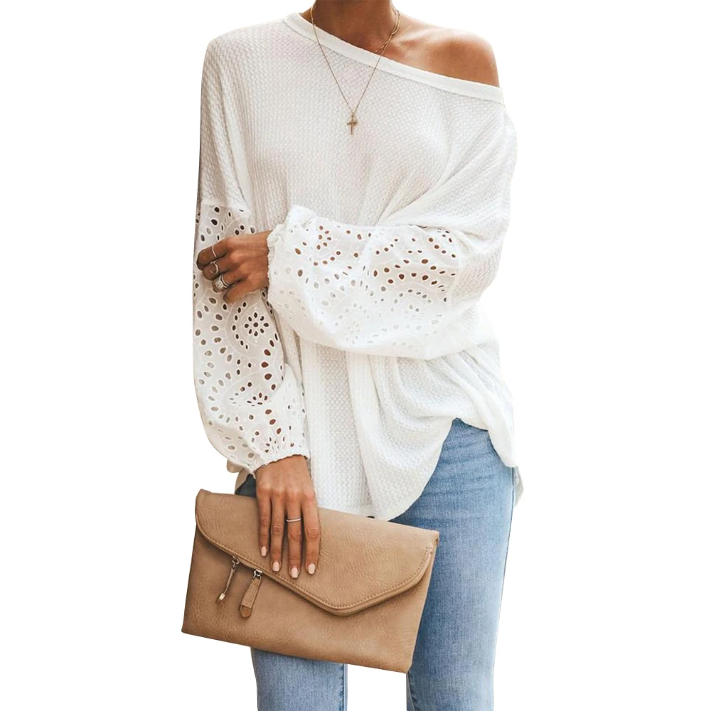 Pickyourlook элегантные белые кружевные рубашки сексуальные открытые женские с