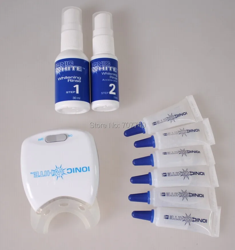 2014 Новое Поступление Активированный 7 LED Отбеливание Зубов Системой ИОННЫХ БЕЛЫЙ
