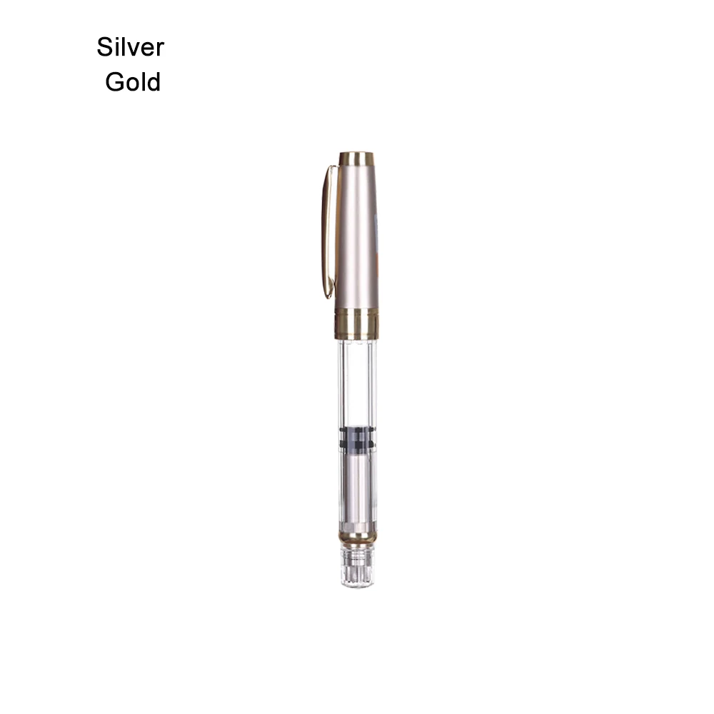 multicolor silver Модный металлический зажим Портативный мульти Цвет прозрачный перьевая ручка винт ультратонкая EF перо подарок 9 Цвет Палочки офисные школьные принадлежности, блокноты - Цвет: multicolor silver