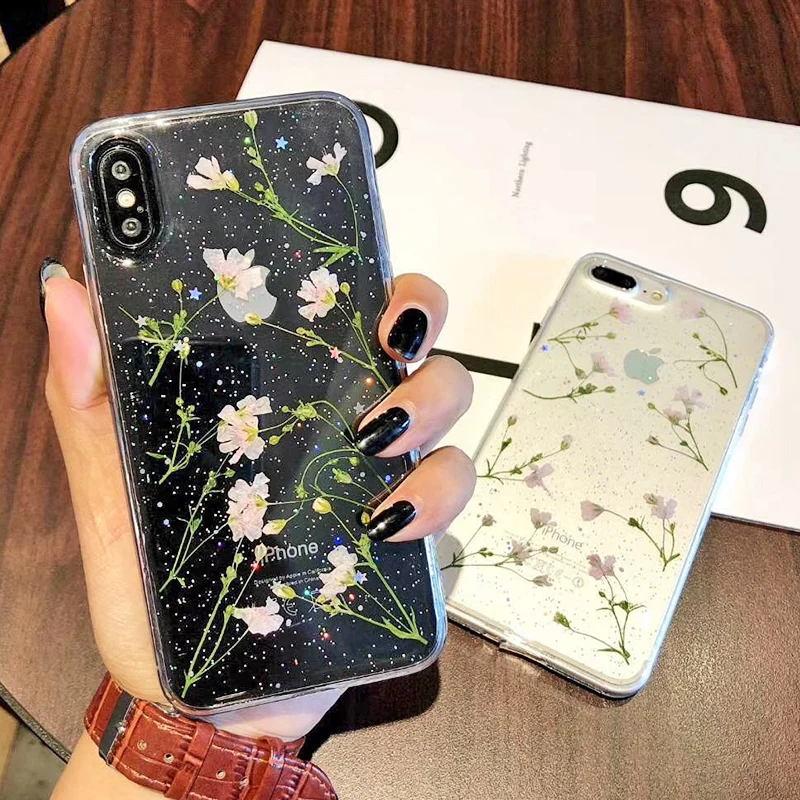 Прозрачные чехлы для телефонов IPhone 12 Mini 11 Pro Max модный настоящий чехол с