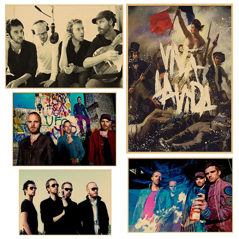 Coldplay Декор для дома крафт кислота Рок Музыка плакат рисунок ядро наклейки на