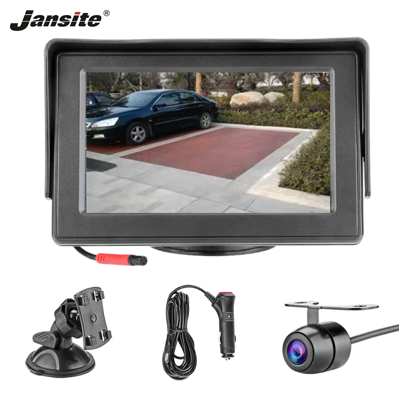 Jansite 4 3 &quotАвтомобильный монитор HD дисплей присоска кронштейн легко установить