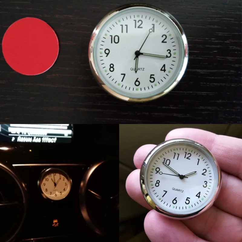 Maozua автомобильные часы с автоматическим интерьерным орнаментом мини-часы