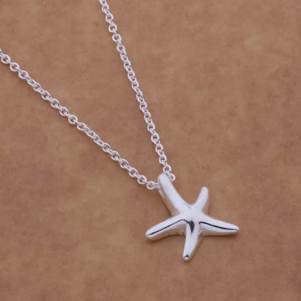 Женский комплект украшений с серебряным покрытием ожерелье и серьги в форме