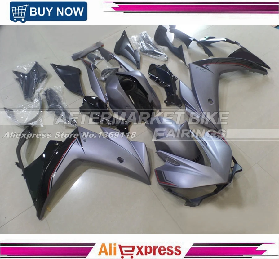 100% девичьи Обтекатели из АБС пластика для кузова Yamaha R3 комплекты R25 матовый серый