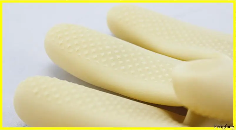 Белые/черные латексные рабочие перчатки Midoni водонепроницаемые