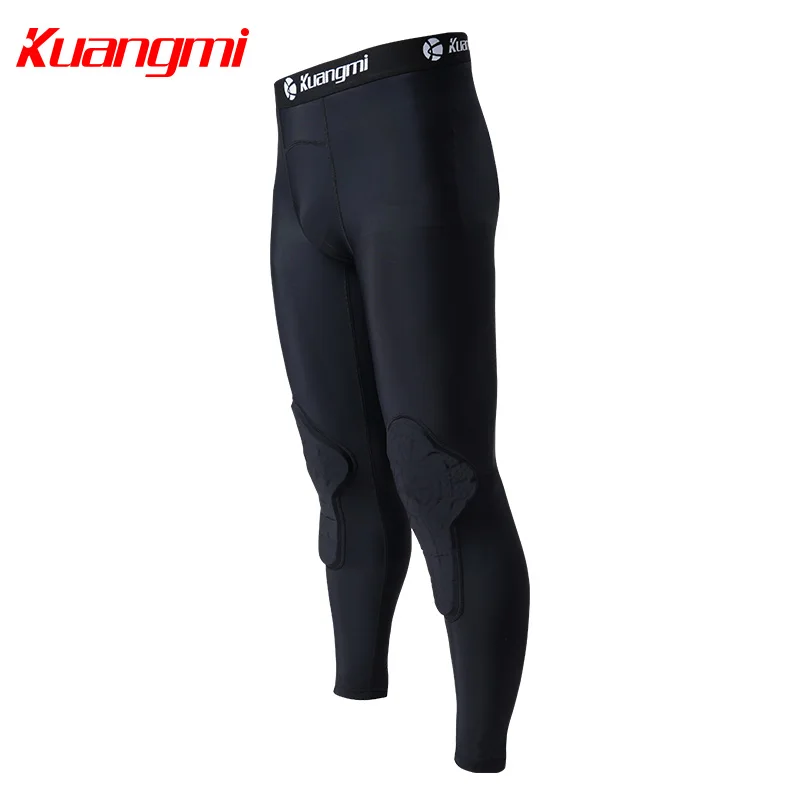 Kuangmi Men Gym Clothing Fitness Sportswear Compression Tights Suits Running Sport Tight Jogging T-shirt and Pants Set Clothes