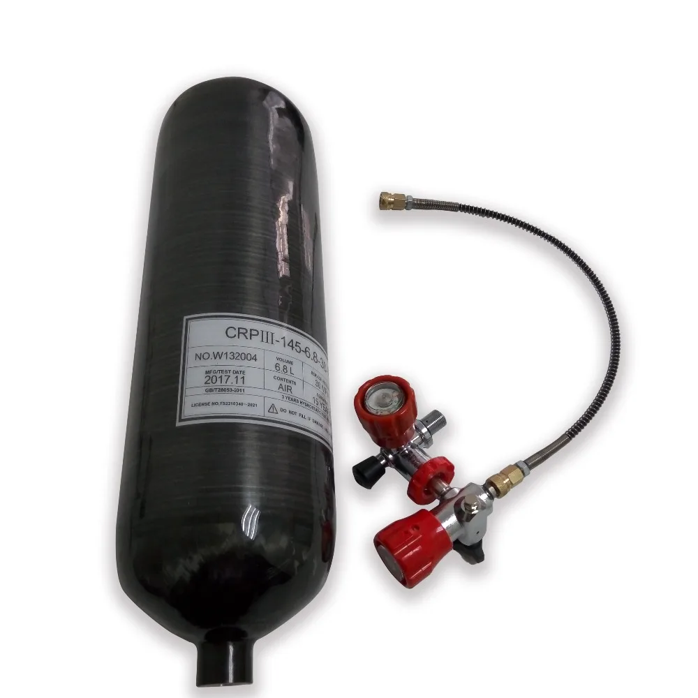 AC3608 6.8L GB 4500psi высокий сжатый Воздушный бак с клапаном airforce condor для дайвинга