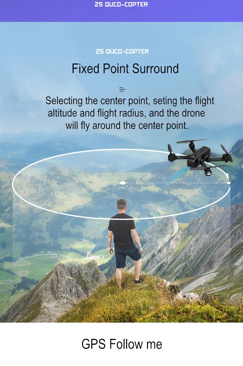 SJRC Z5 RC Дрон Профессиональный gps RTF 5G WiFi FPV 1080P камера с gps режим следования за мной RC Квадрокоптер vs XS812 MJX B5W JJPRO X5