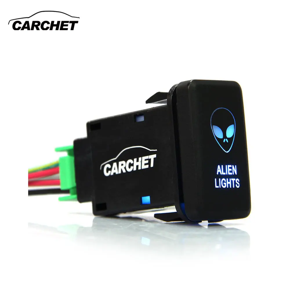 CARCHET Универсальный Синий свет авто Переключатели SPST ВКЛ-ВЫКЛ переключатель 12-24 В