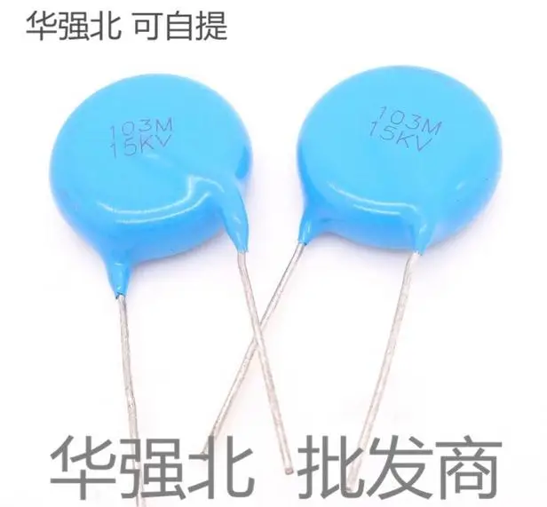 Бесплатная доставка Высокое напряжение керамические конденсаторы 15kv 103 м 103z 0 01