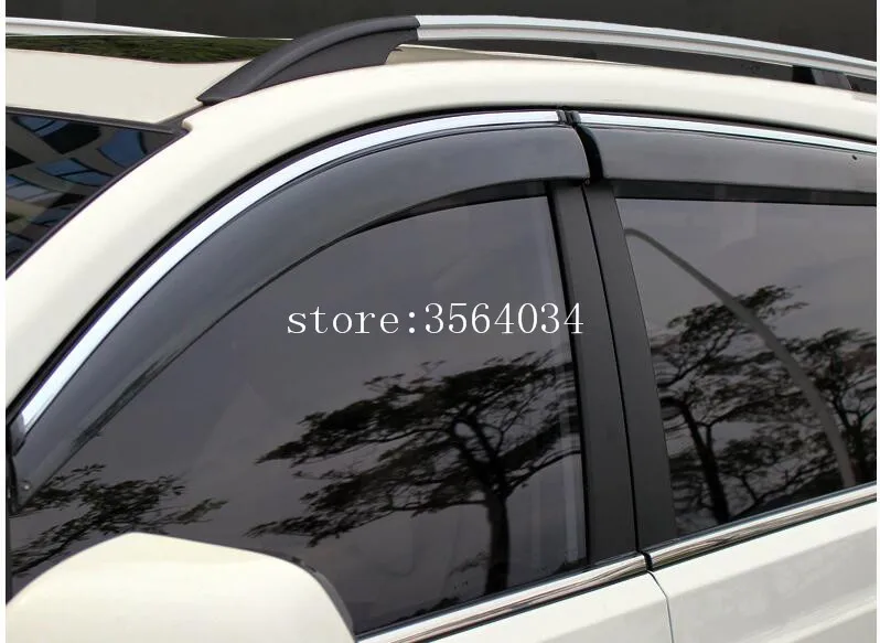 Подходит для- NISSAN QASHQAI боковое окно дождь дефлекторы защита козырек WEATHERSHIELDS двери тени погода щиты аксессуары